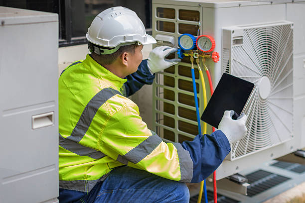 Professional Hvac technician working in Midland, TX